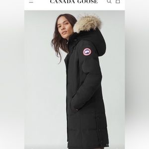 Women's Canada goose shelburne parka black xxs